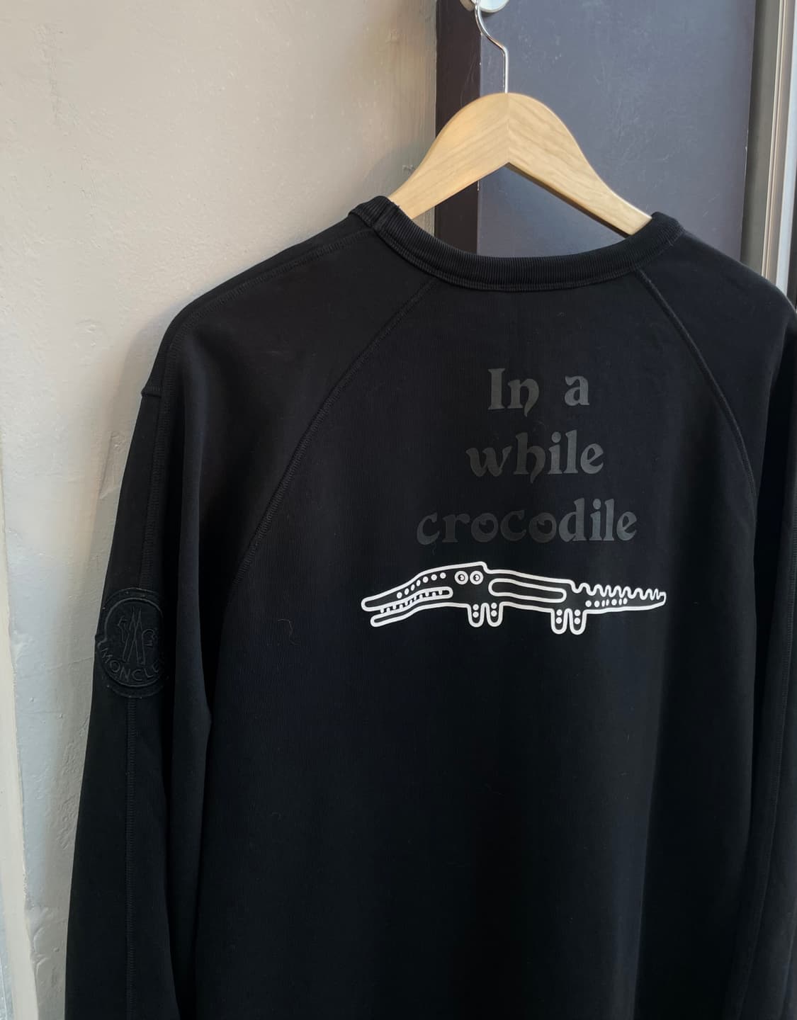 100~105/ 몽클레어 씨유레이터 얼리게이터 블랙 맨투맨 상품이미지5