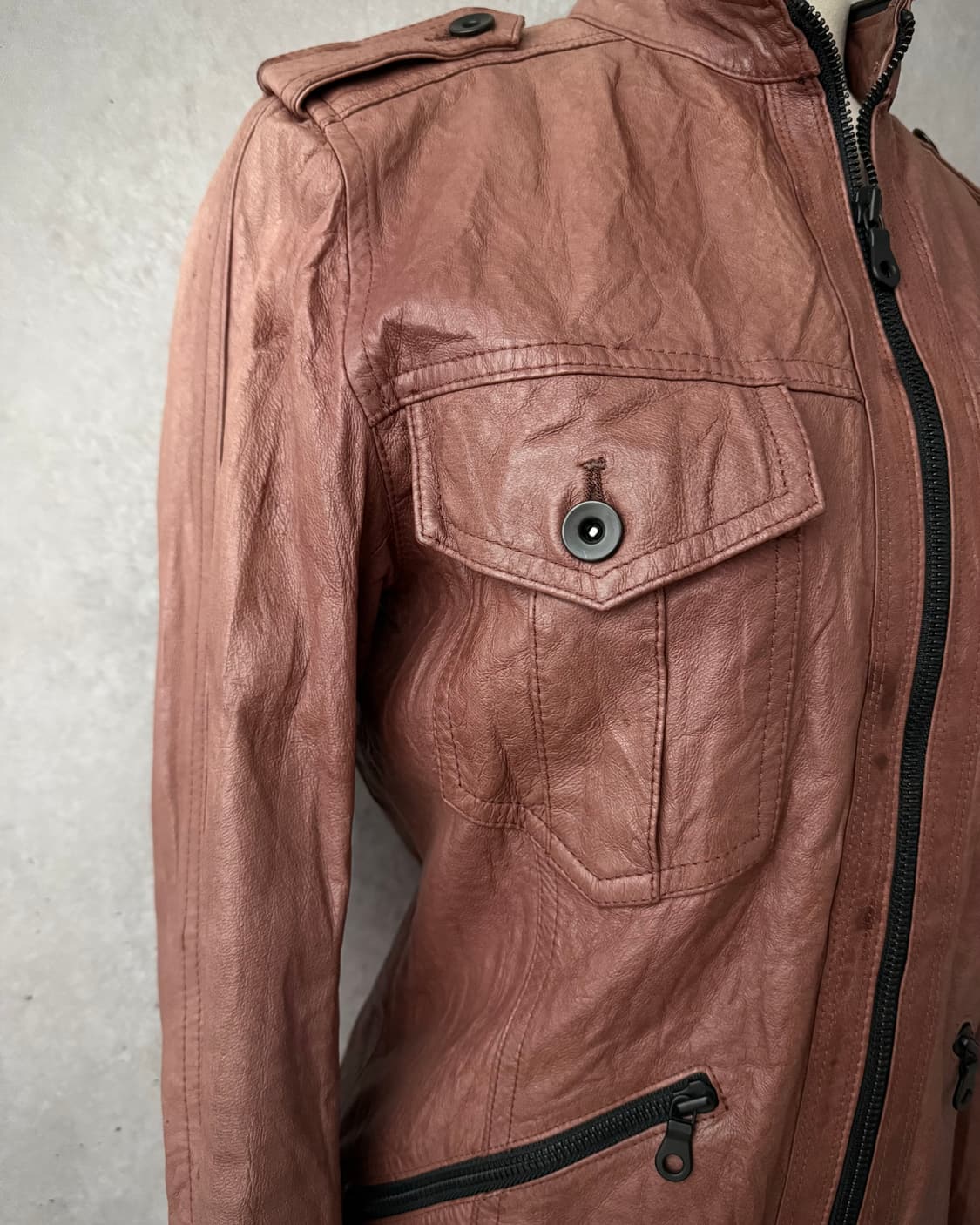 Schlüssel pig-skin jacket  상품이미지4