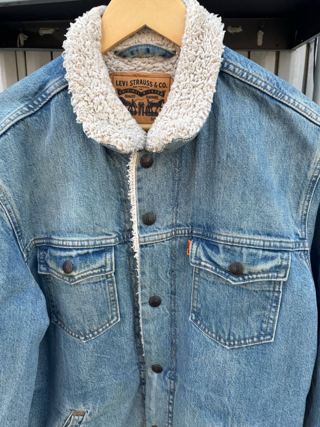 levi.s 오렌지 탭 쉐르파 자켓  상품이미지3