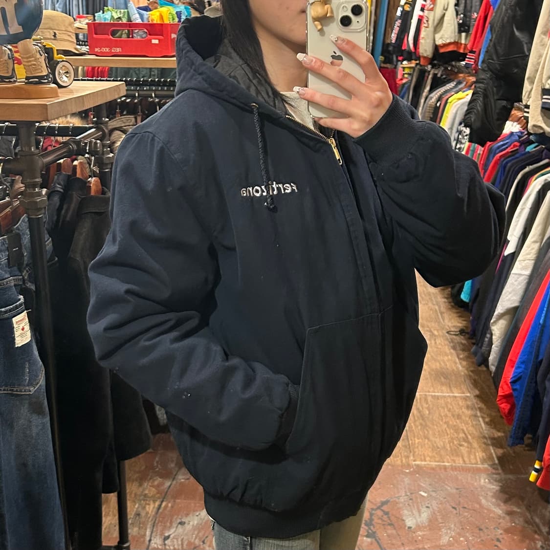 [HI] tri mountain 후드 자켓 네이비 상품이미지3