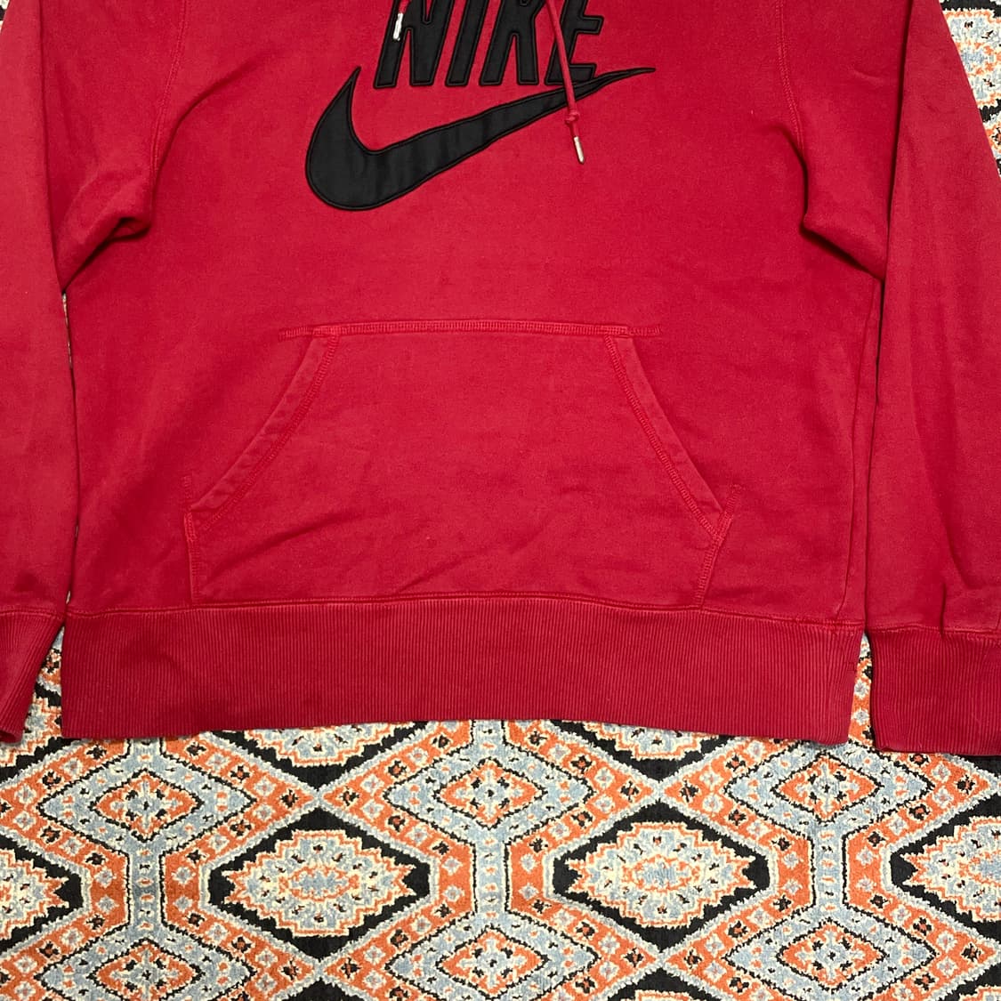나이키 빅로고 레드 후드티셔츠 남성XL 상품이미지3