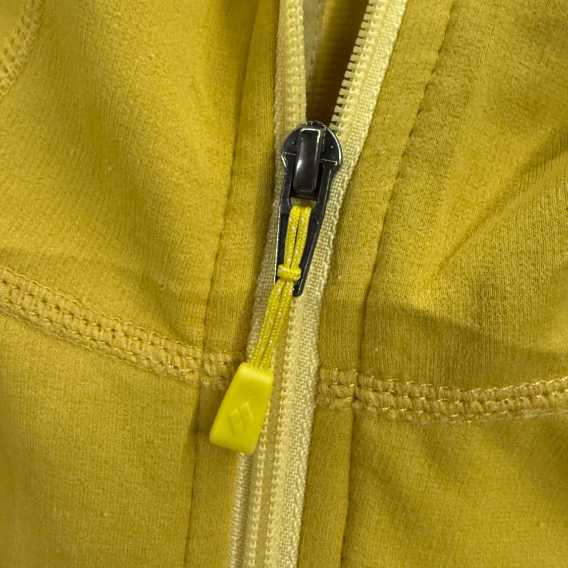 [정품/M] 몽벨 트레일 후드 집업 자켓 옐로우 b10 상품이미지5