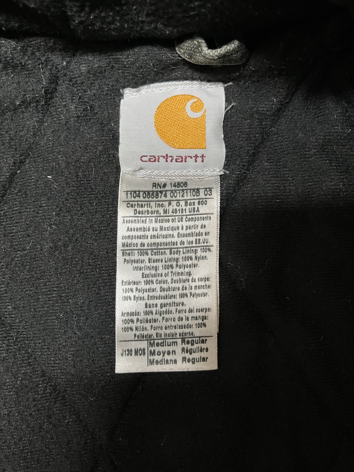 칼하트 액티브 자켓 J130 MOS M 상품이미지4