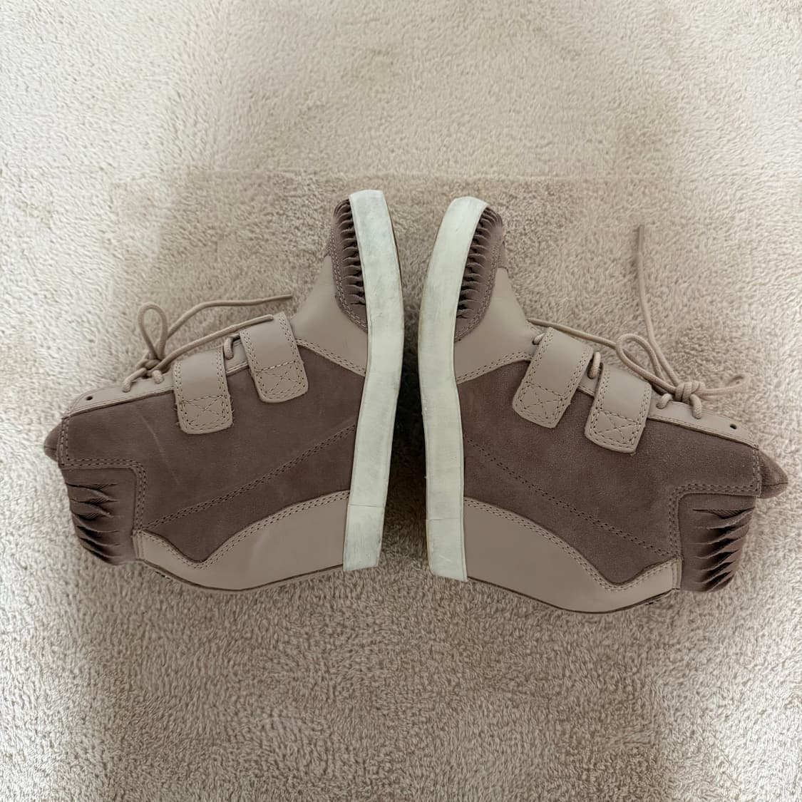 새신발✔️디젤 하이탑 웨지 스니커즈 에토프색 37 240🤎 상품이미지6