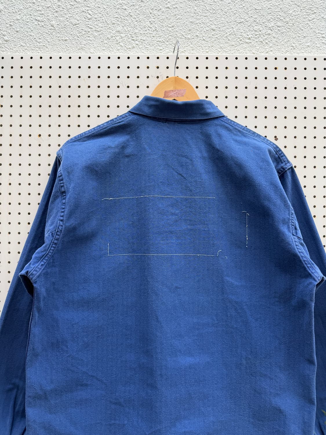 WASHED BLUE 4 POCKET HBT 헤링본트윌 프렌치워크자켓 상품이미지7