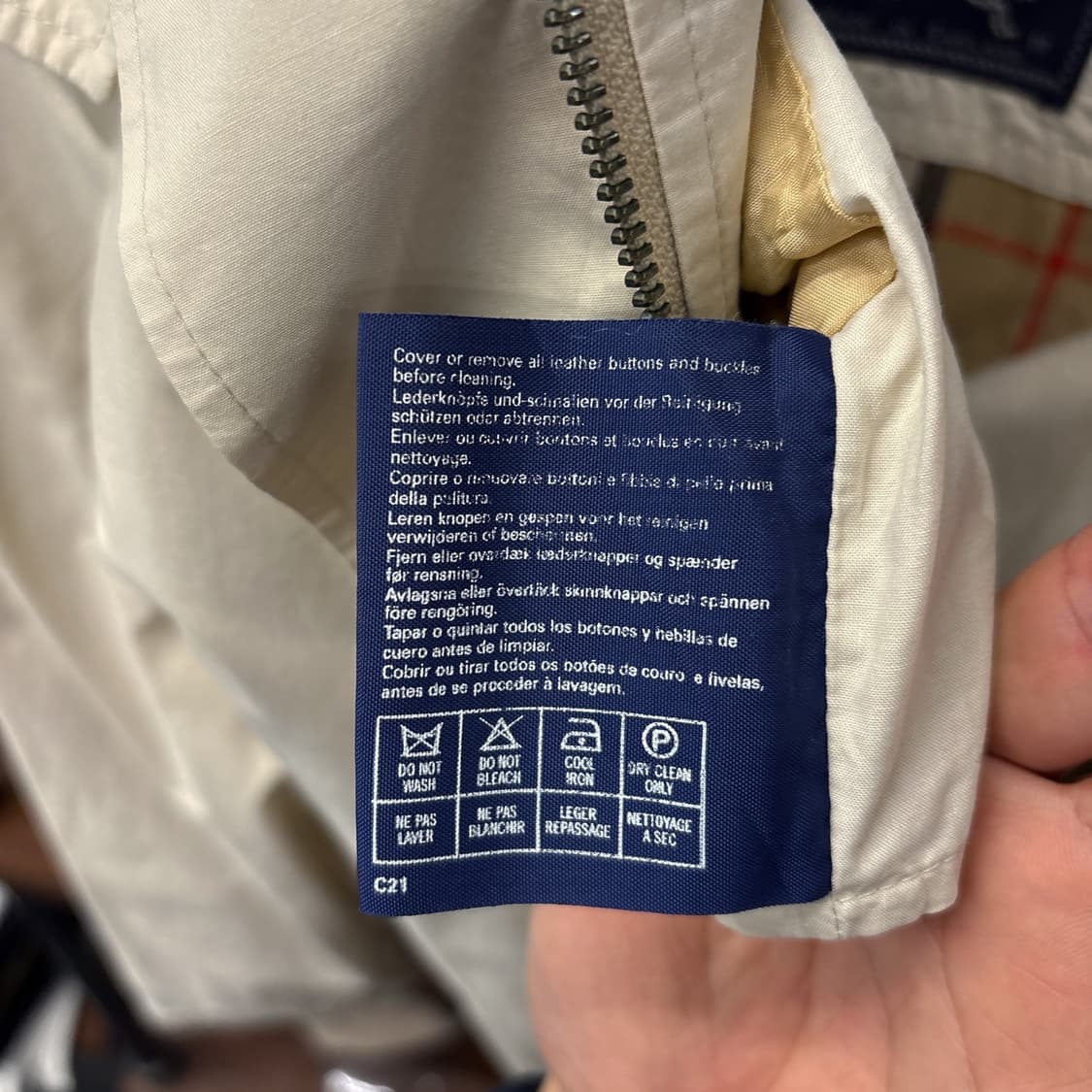 80~90s 올드 버버리 라이트코튼 유틸리티 하프자켓 N830 상품이미지9