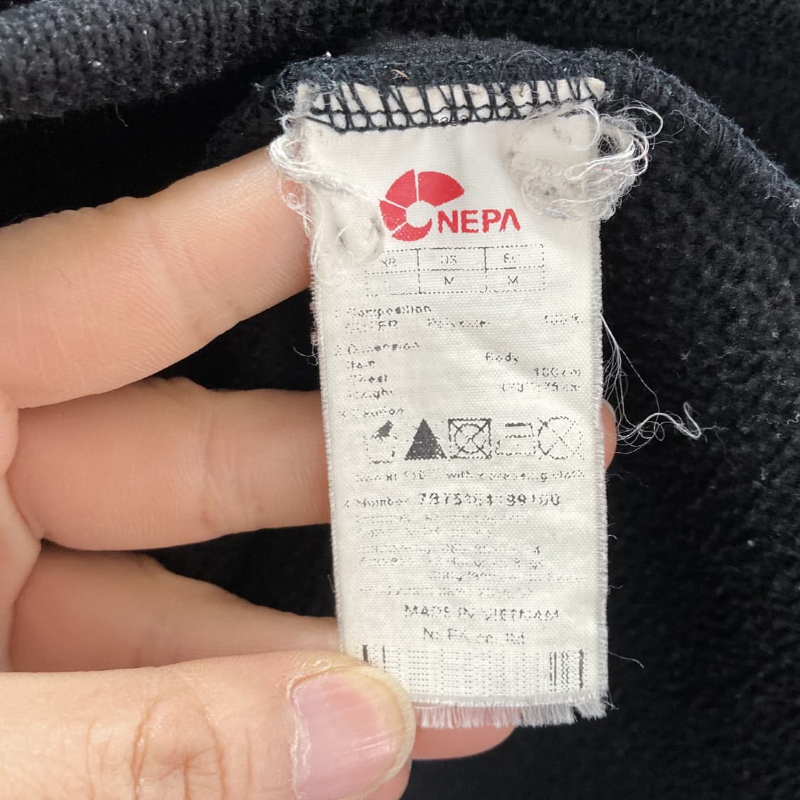 네파 남성기모플리스집업자켓 블랙 100  상품이미지5