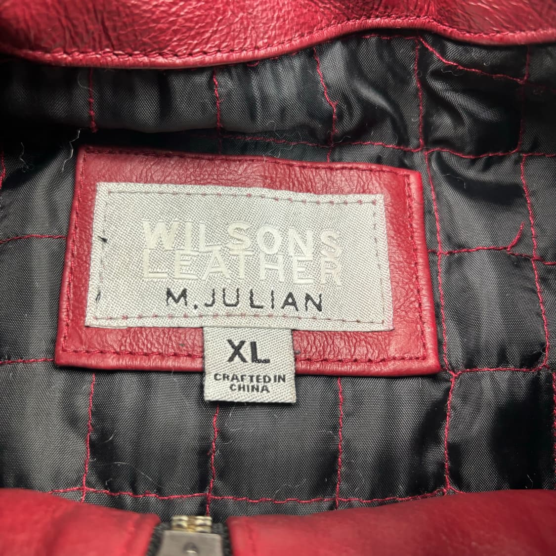 월슨레더 발마칸 램스킨 바이커 자켓 XL 상품이미지7