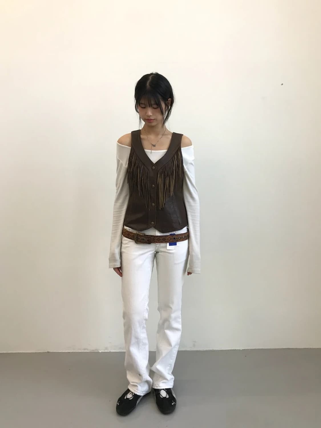 Indian Motorcycle Leather Fringe Vest 상품이미지1