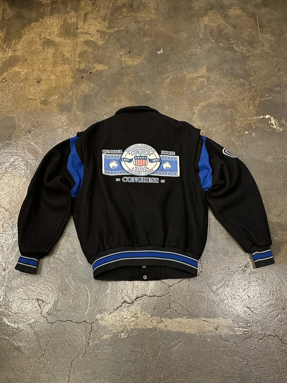 00s USA 팀 자켓 바시티자켓 M 상품이미지2