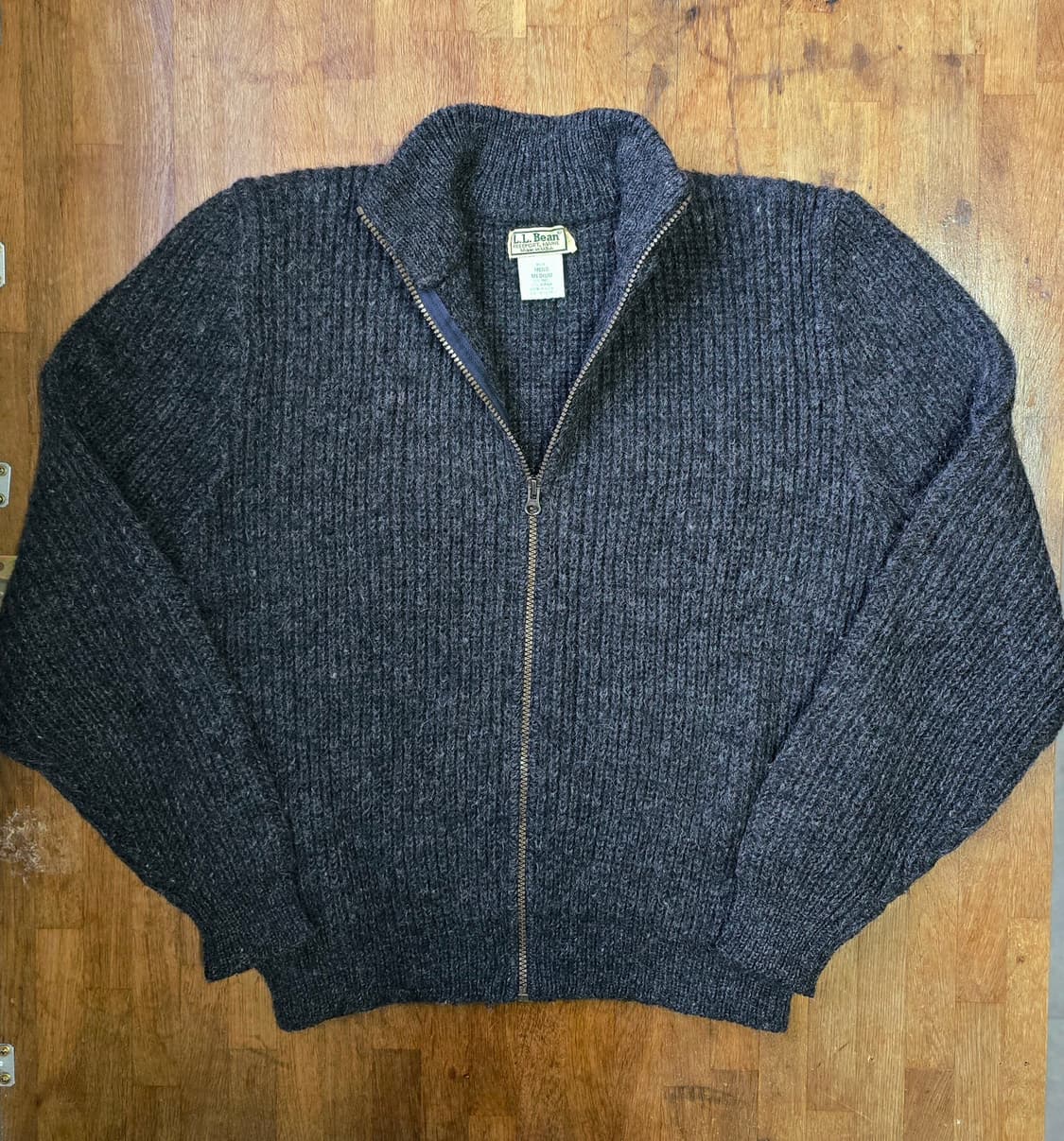 레어) L.L.Bean 엘엘빈 알파카 집업 니트 Made In USA 상품이미지1