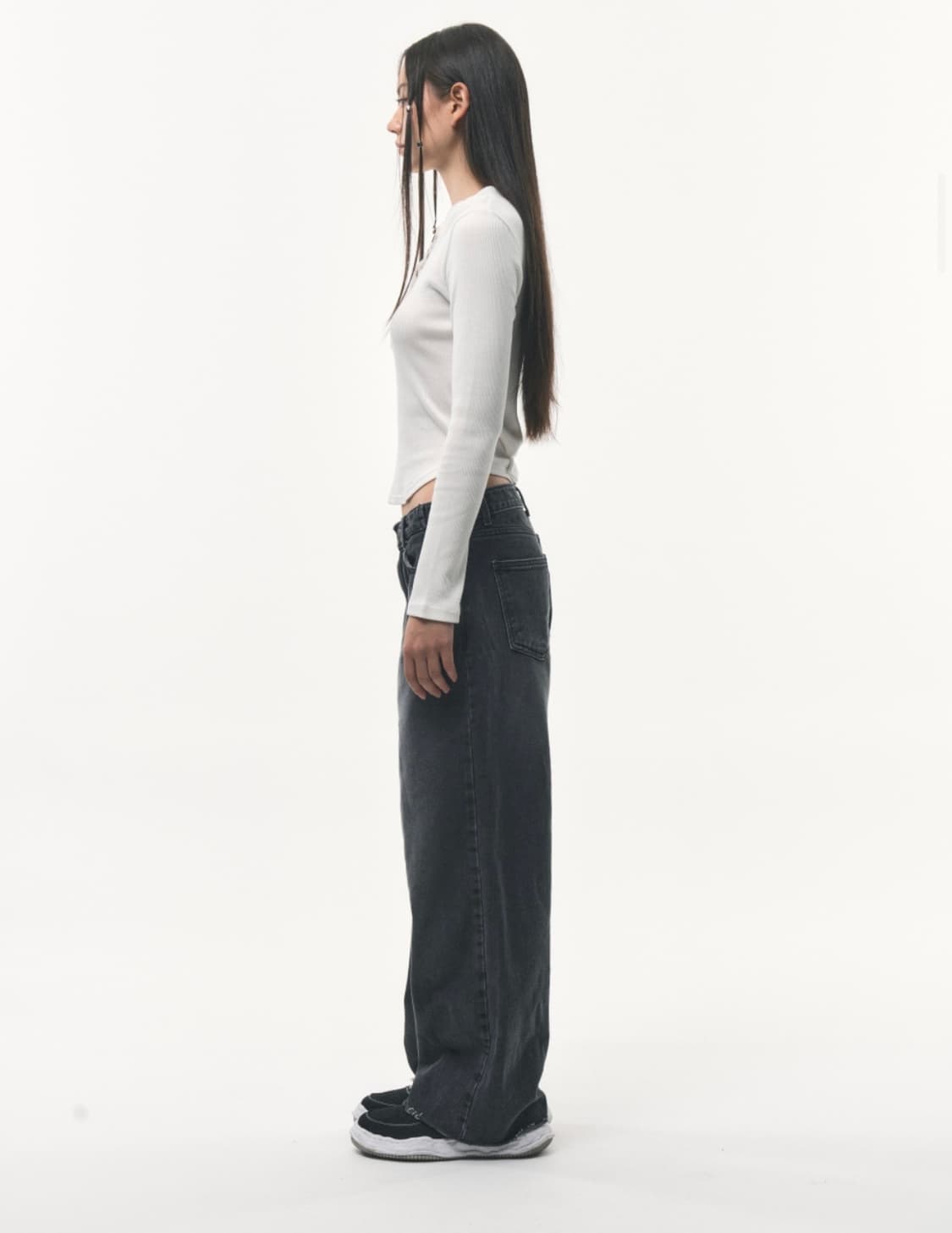 포더웨더 sheer henry neck T-shirt (White) 상품이미지3