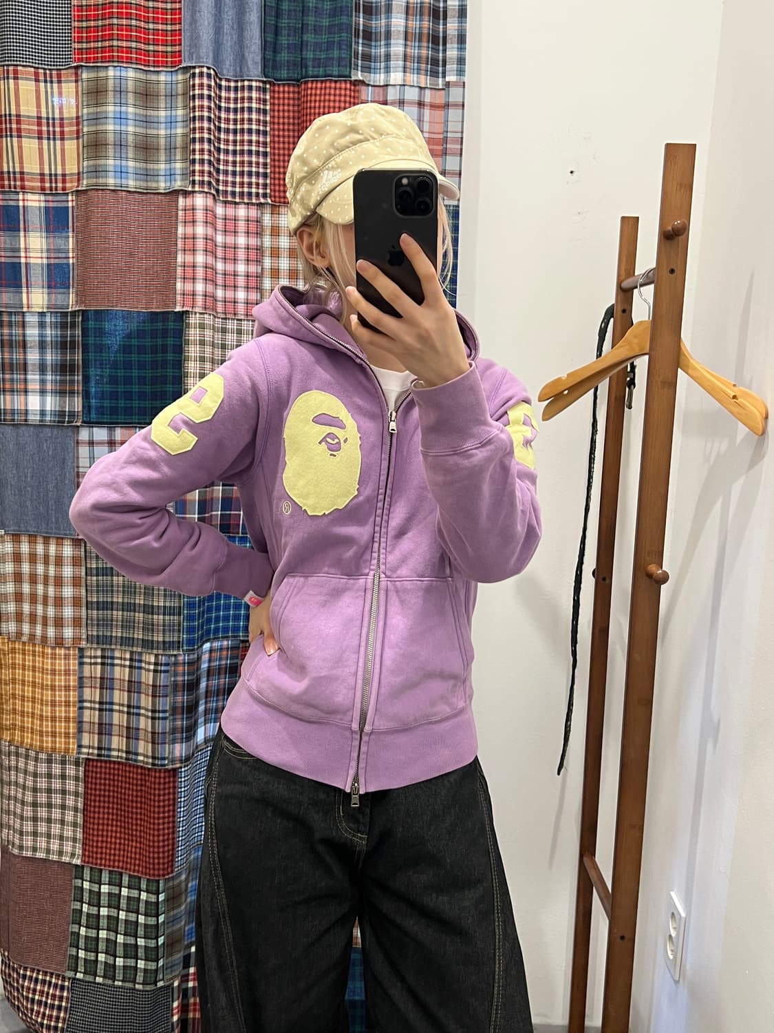 베이프 라벤더 사루 후드집업 상품이미지3