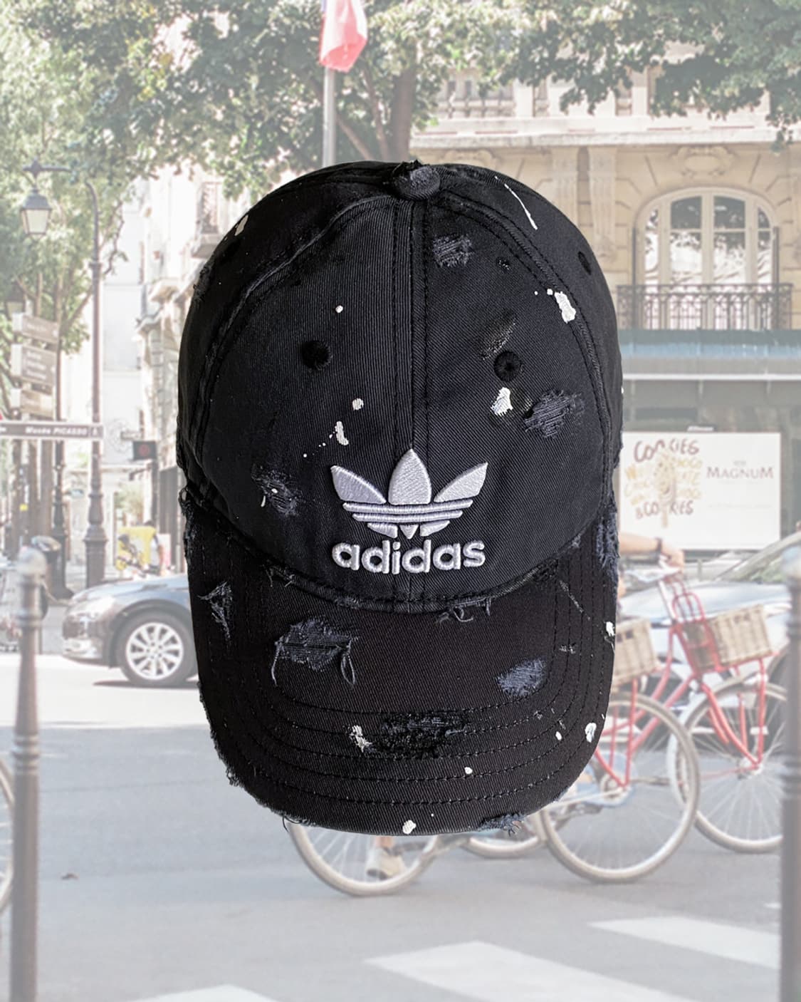 아디다스 디스트로이드 페인팅 빈티지 볼캡 모자 상품이미지1