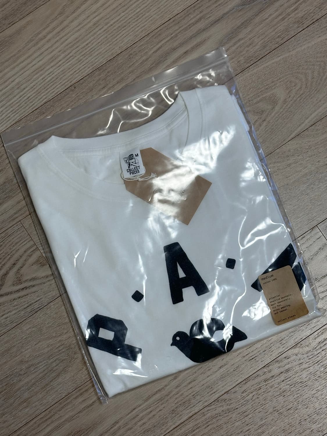 컬렉트피시스 Collect Pieces PAM 반팔 티셔츠 화이트 M L 상품이미지4