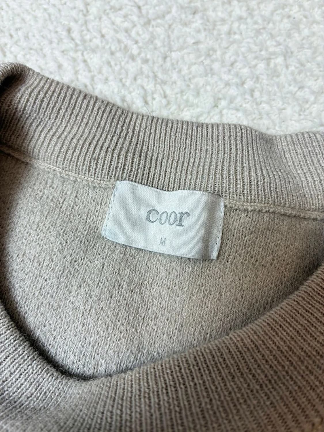 쿠어 Coor 탑필 울 라운드 니트 PN7010 상품이미지5