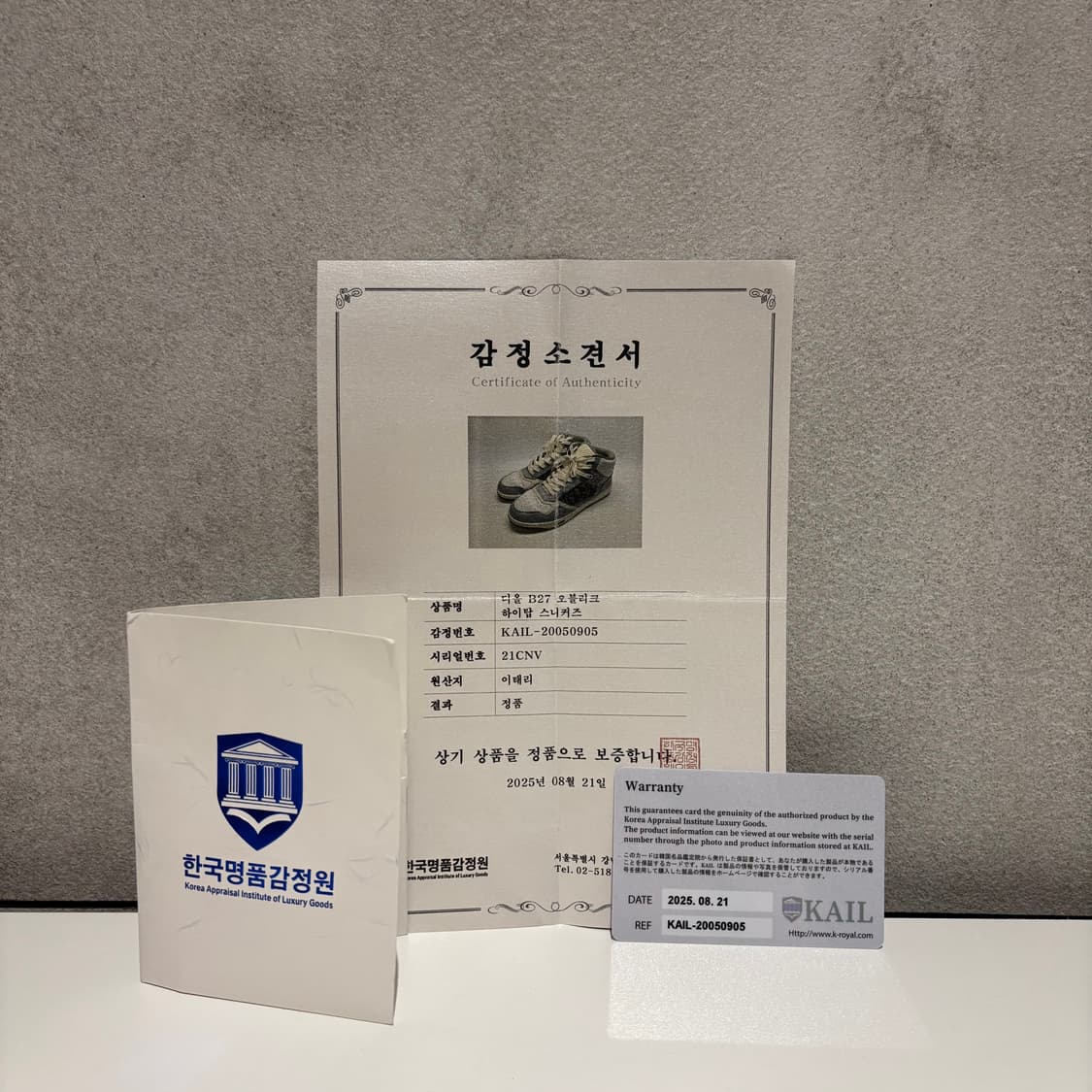 디올 오블리크 B27 하이탑 스니커즈 상품이미지6