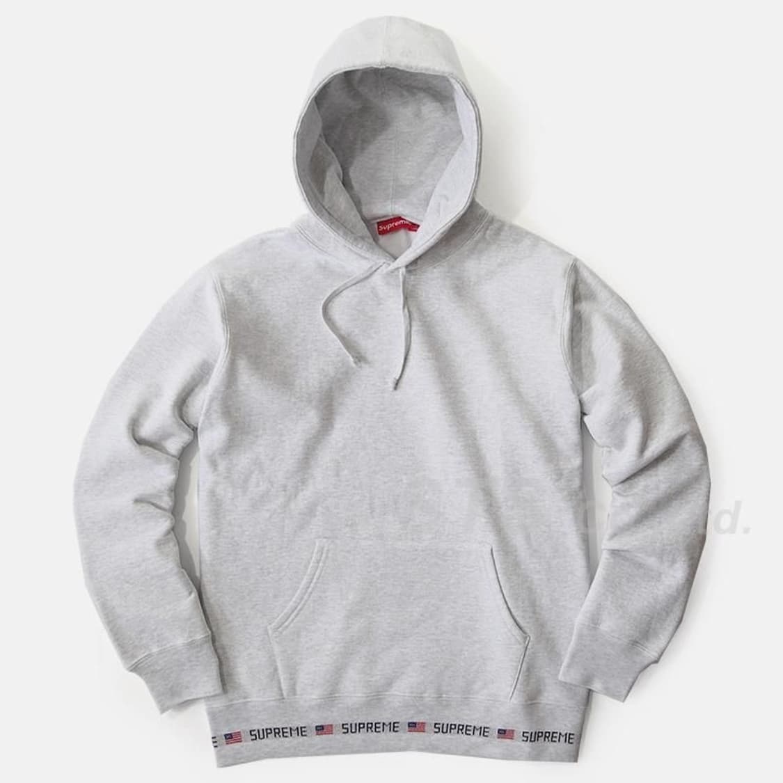 supreme rib logo hoodie 15fw 상품이미지1