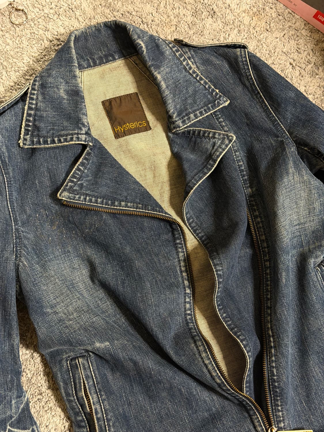 “Love Burn” Rider Denim Jacket 상품이미지3