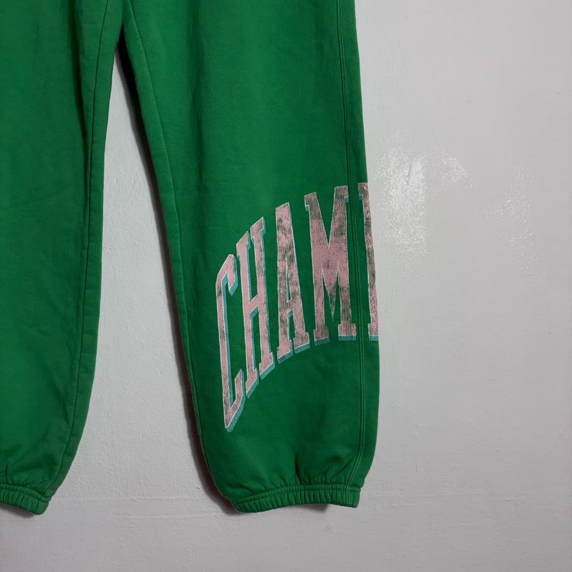 챔피온 그린 로고 트레이닝 바지(L) 상품이미지5