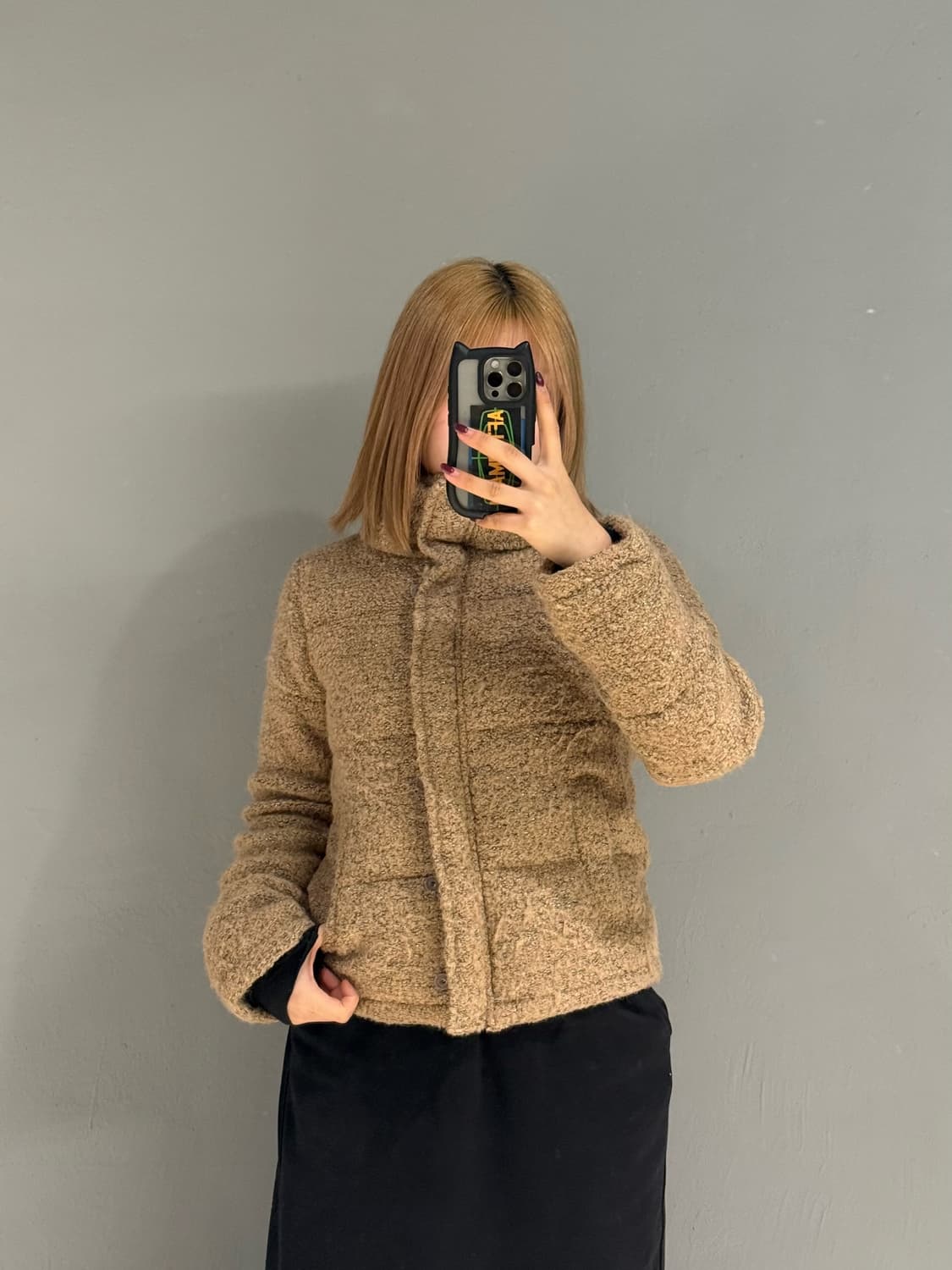 bokashi warm sand boucle padding 상품이미지2