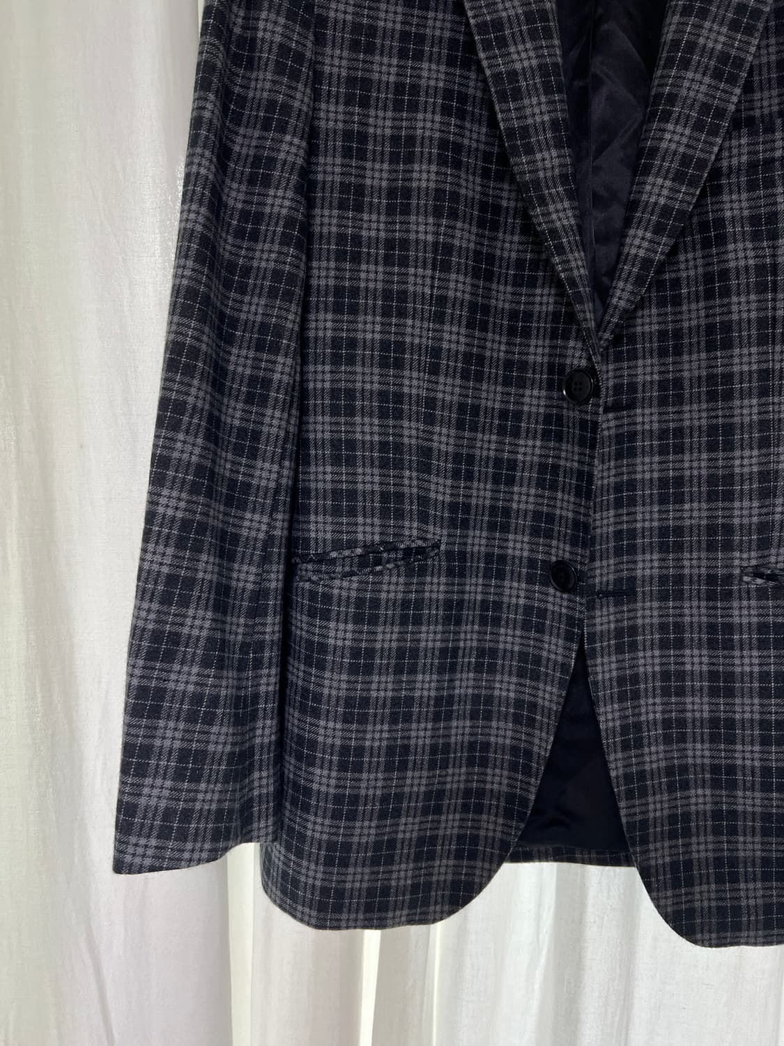 GOBI 고비 100% 캐시미어 체크 자켓 (남성 50 / Slim Fi 상품이미지2