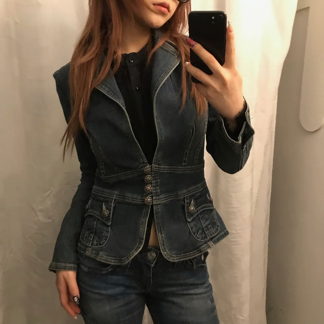 Vintage 빈티지 오네갸루 데님 자켓 상품이미지2