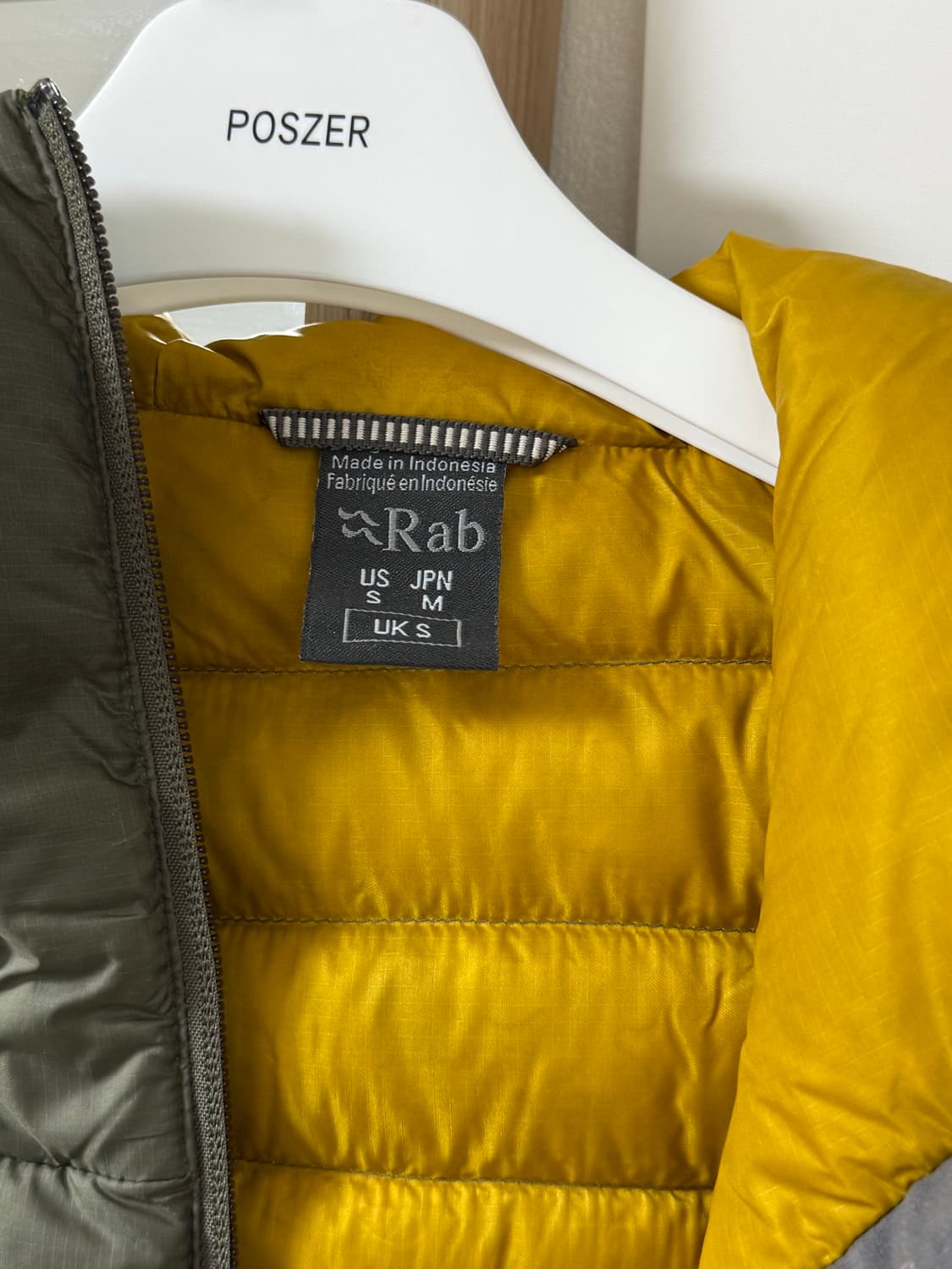 랩 마이크로라이트 알파인 자켓 라이트카키 UK S 상품이미지3