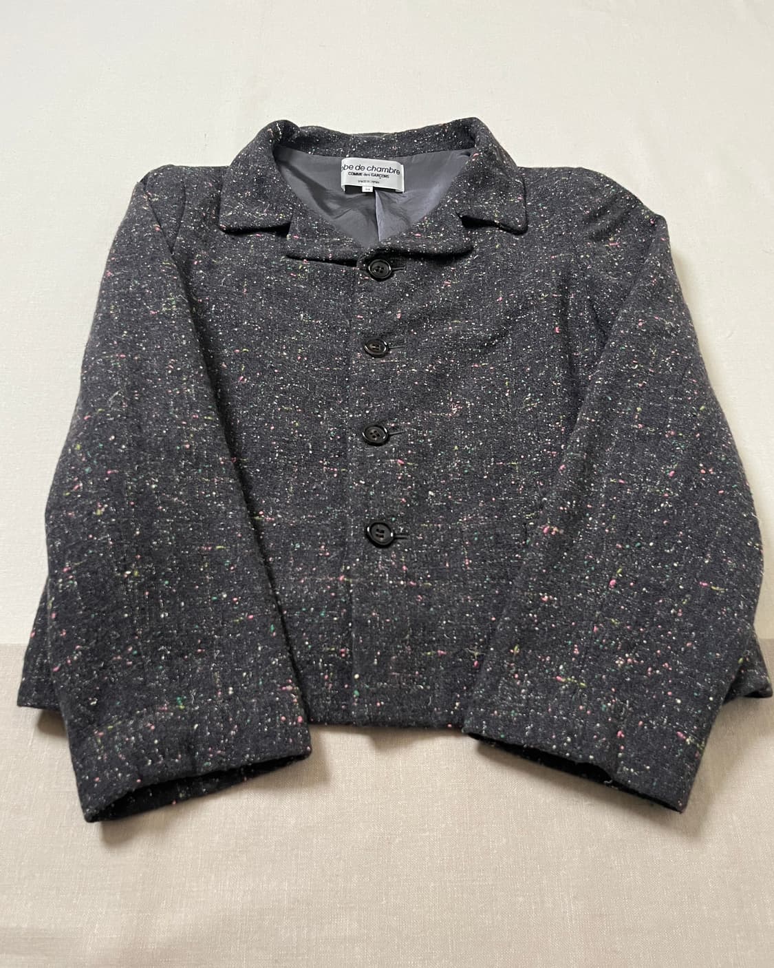 꼼데가르송 트위드 자켓 네프 울 comme des garcons 상품이미지4