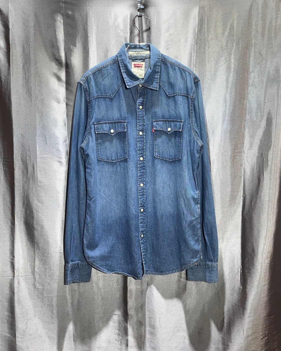 M 리바이스 웨스턴 투포켓 버튼 데님 셔츠 상품이미지2