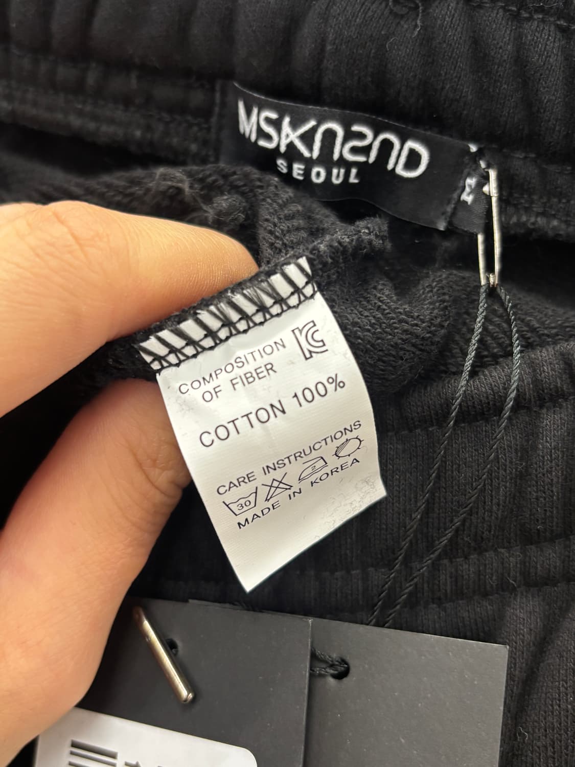 MSKN2ND 조거팬츠 블랙 M 상품이미지6