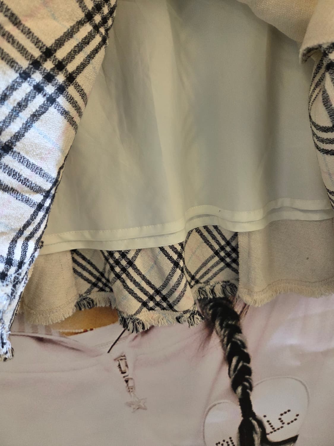 BURBERRY 버버리 아이보리 노바체크 미니스커트💯 상품이미지7