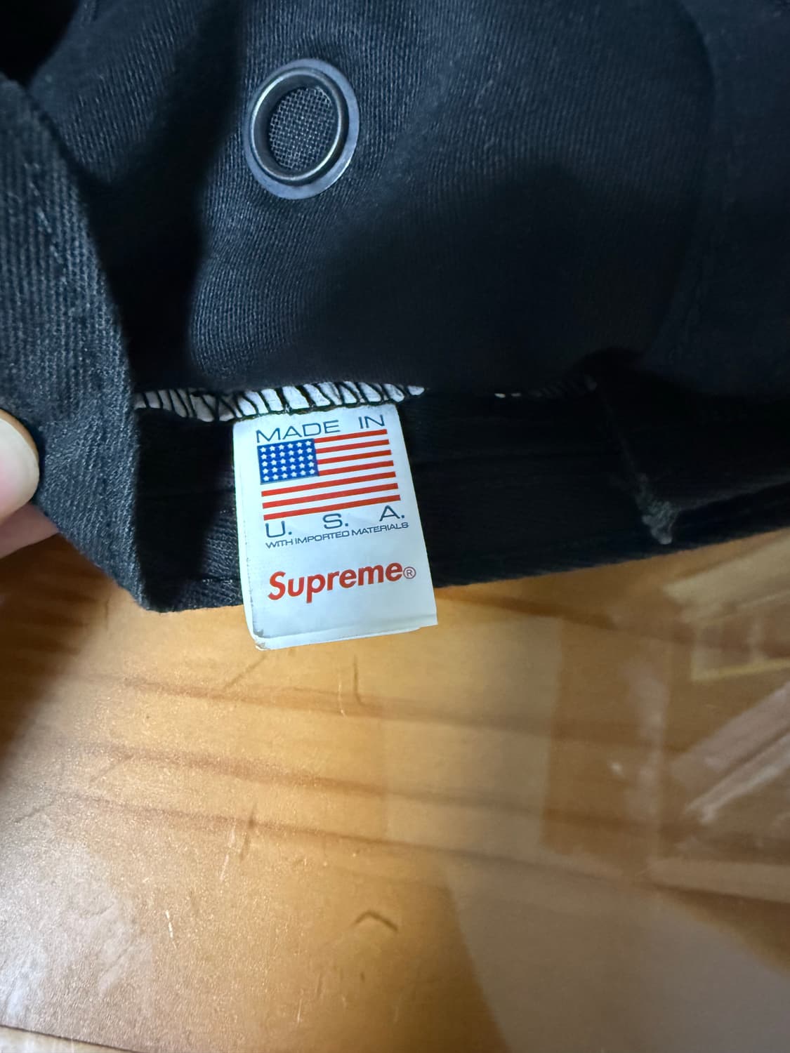 슈프림 밀리터리 캠프캡 24fw 블랙 상품이미지5