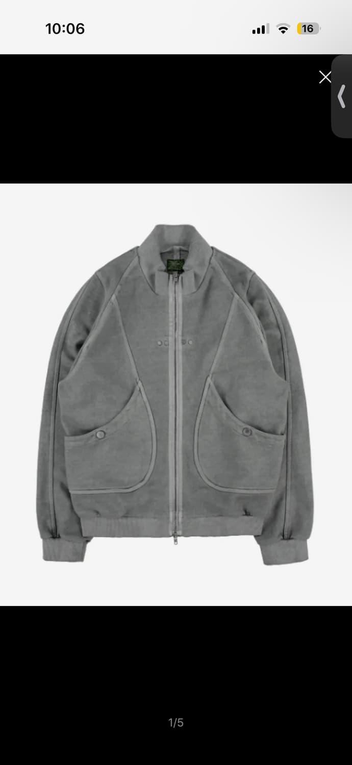 TCM vintage jersey zip-up (charcoal)  상품이미지1