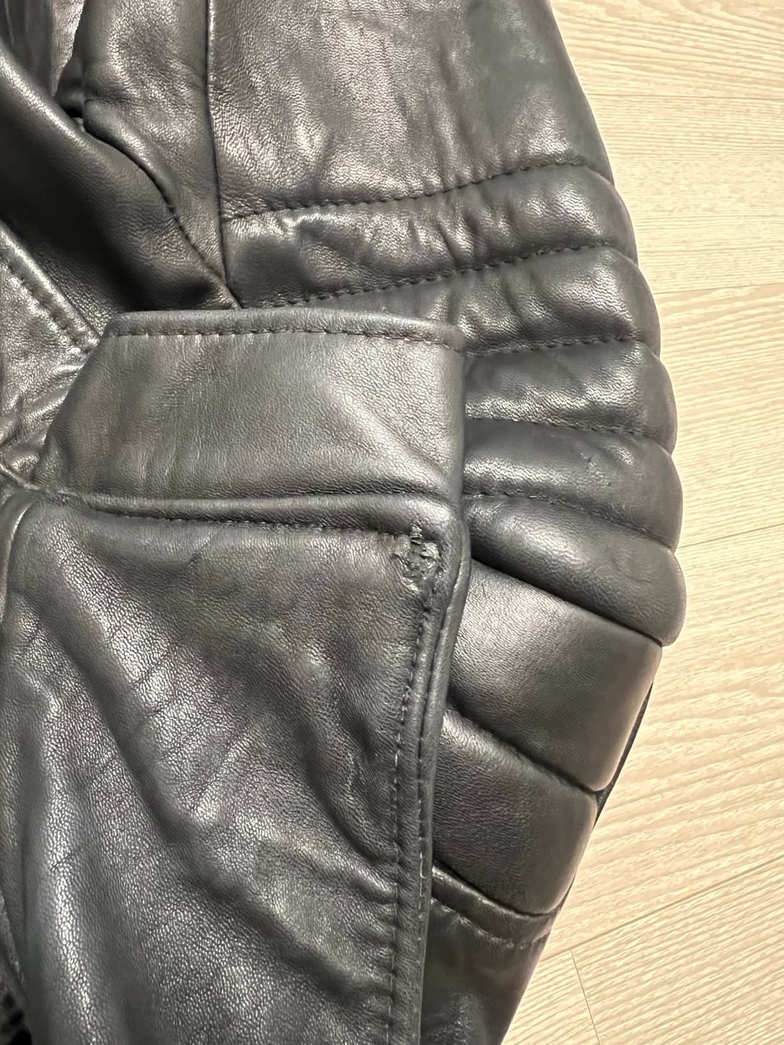 솔옴st 양가죽 라이더자켓 상품이미지3