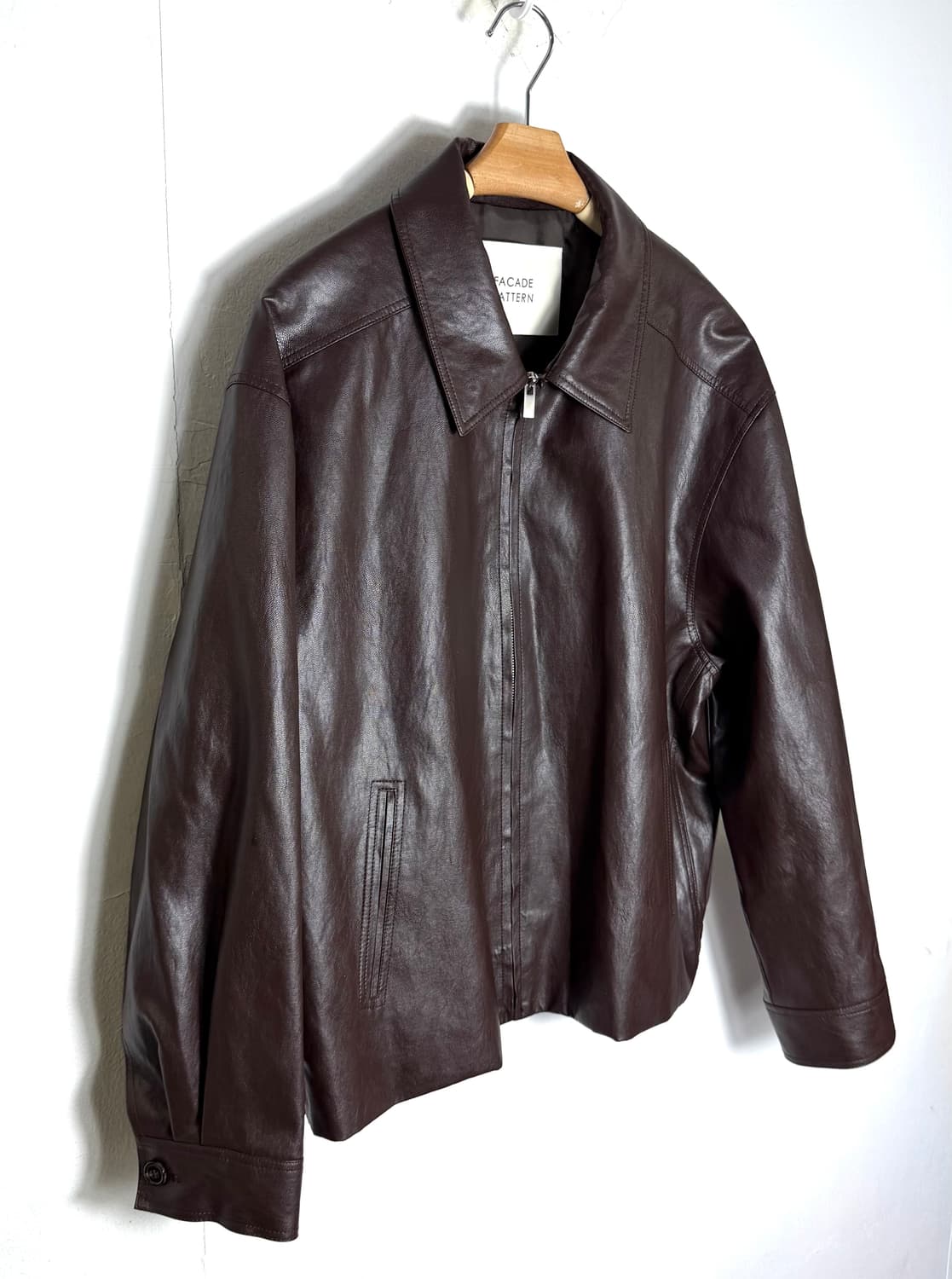 파사드패턴 레더자켓 파사드패턴블루종 파사드패턴자켓 가죽자켓 상품이미지3