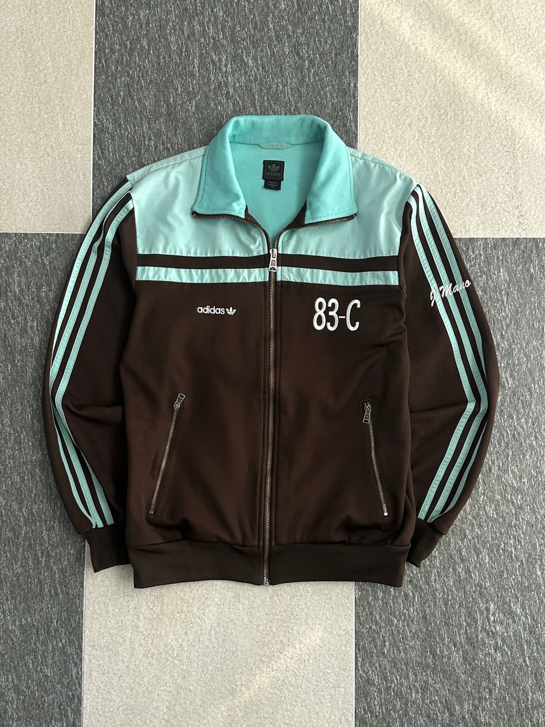 아디다스 브라운/민트 83-C 져지  상품이미지4