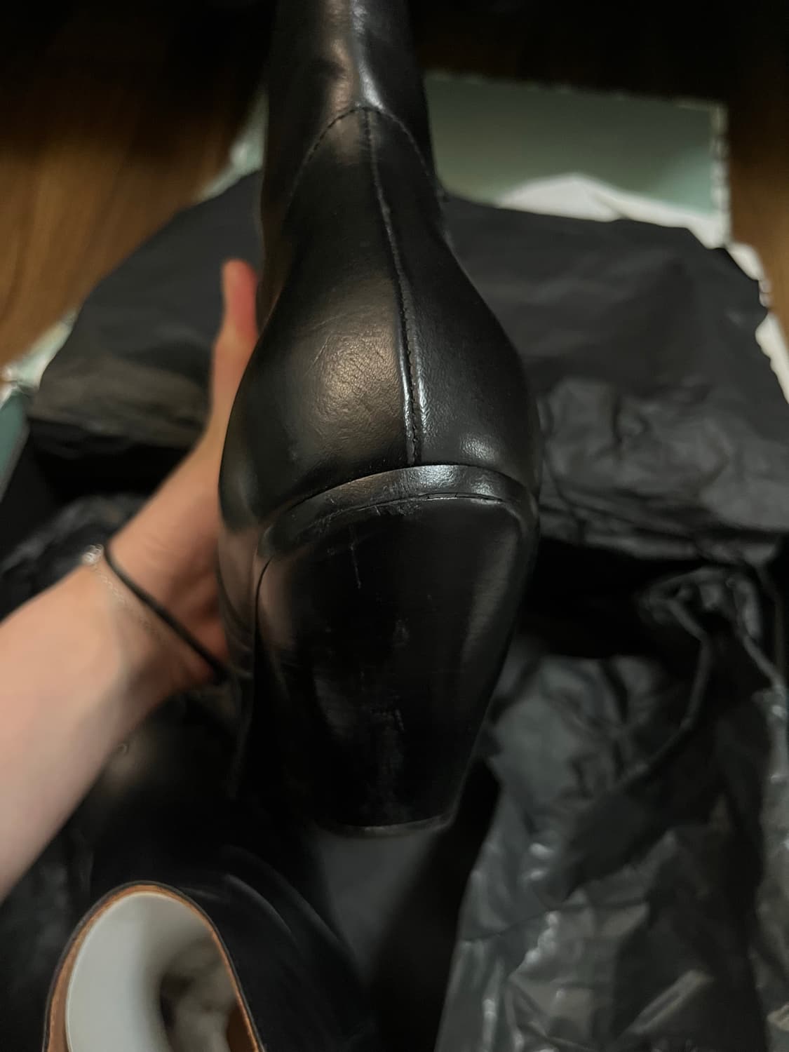 SS20 베트멍 BLOCK HEEL BOOTS 38 상품이미지7