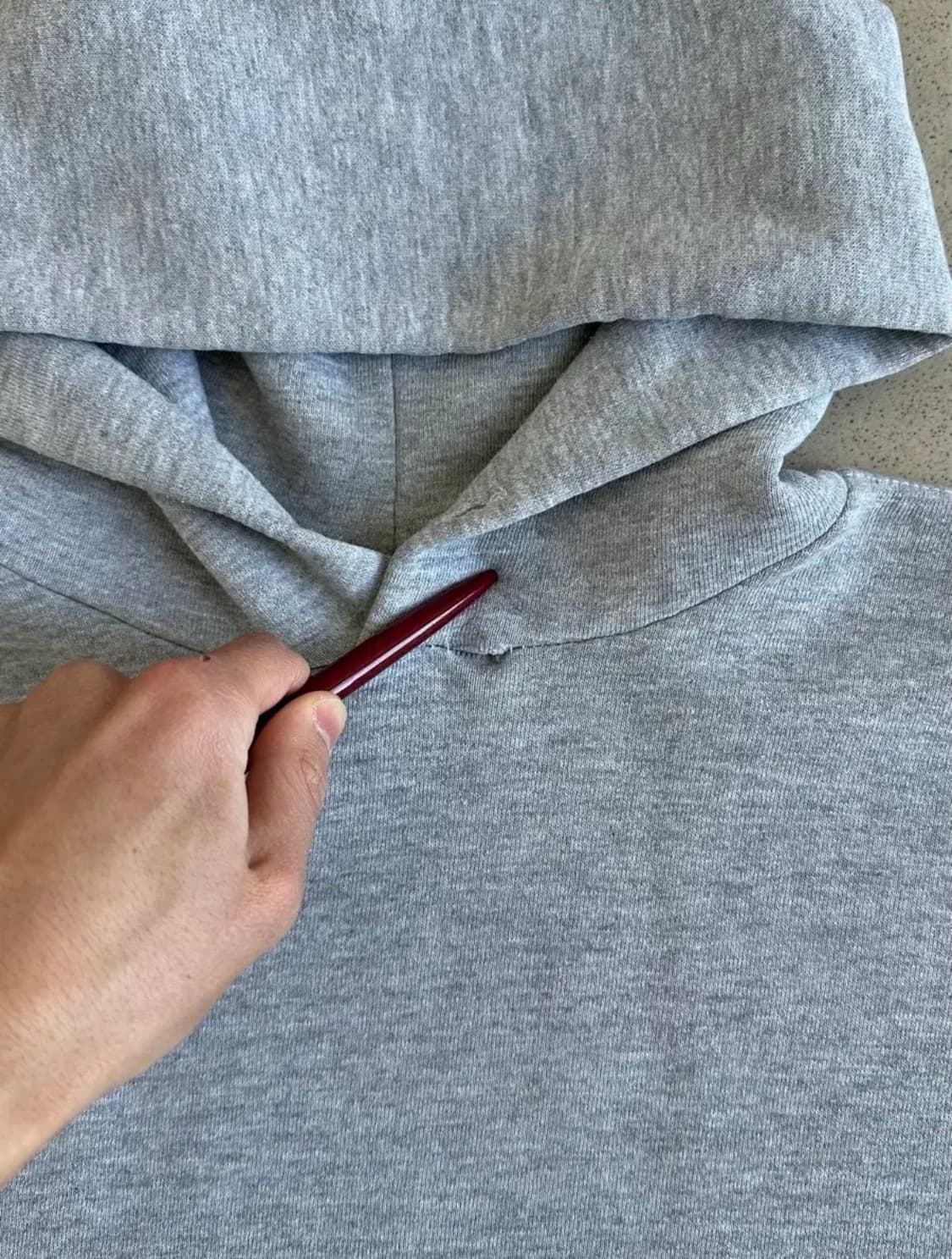 90s 빈티지 러셀 후드 그레이 XXL 상품이미지6