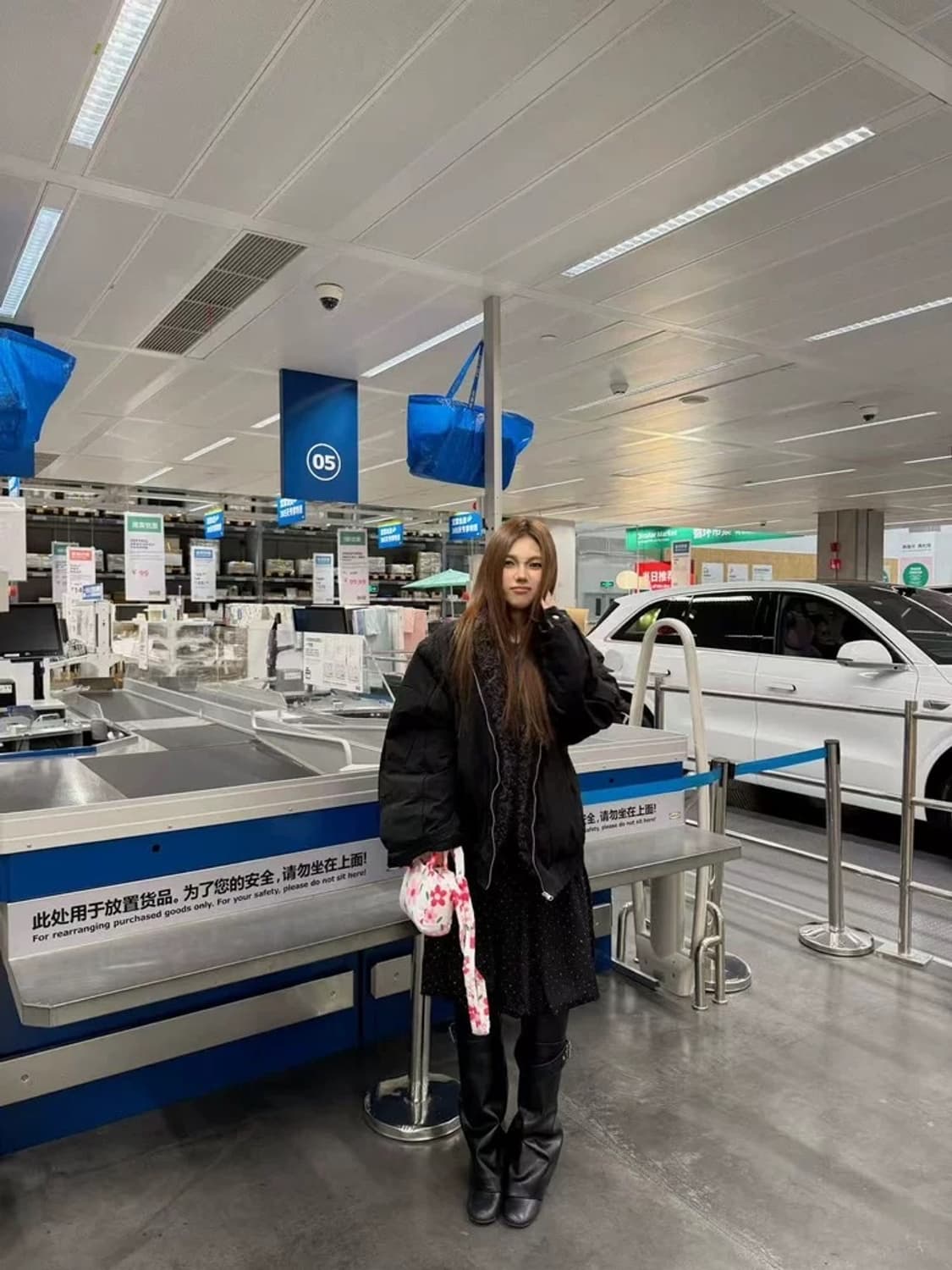 블랙 퍼 봄버 블루종 점퍼 패딩 자켓 상품이미지5