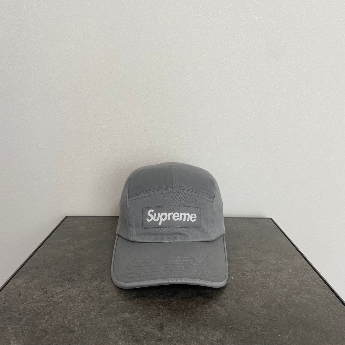 (OS) 슈프림 박스로고 캠프캡 모자 워시드 그레이 상품이미지1