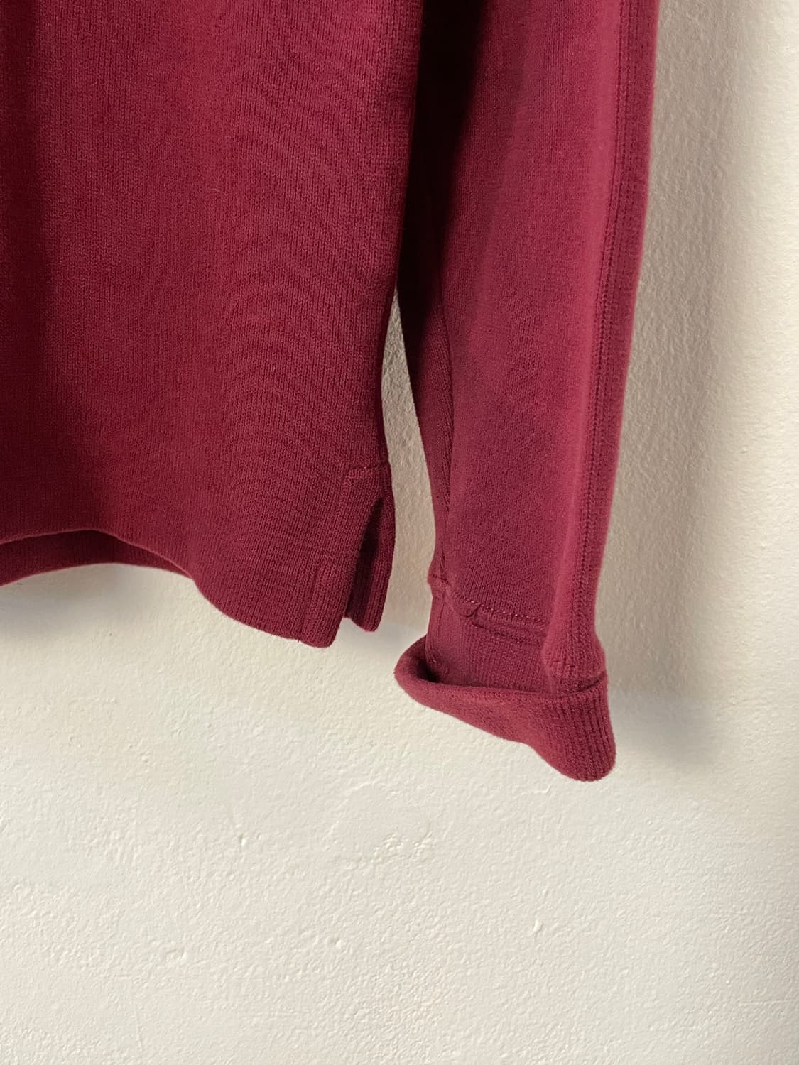 폴로 버건디 반집업 니트  상품이미지6