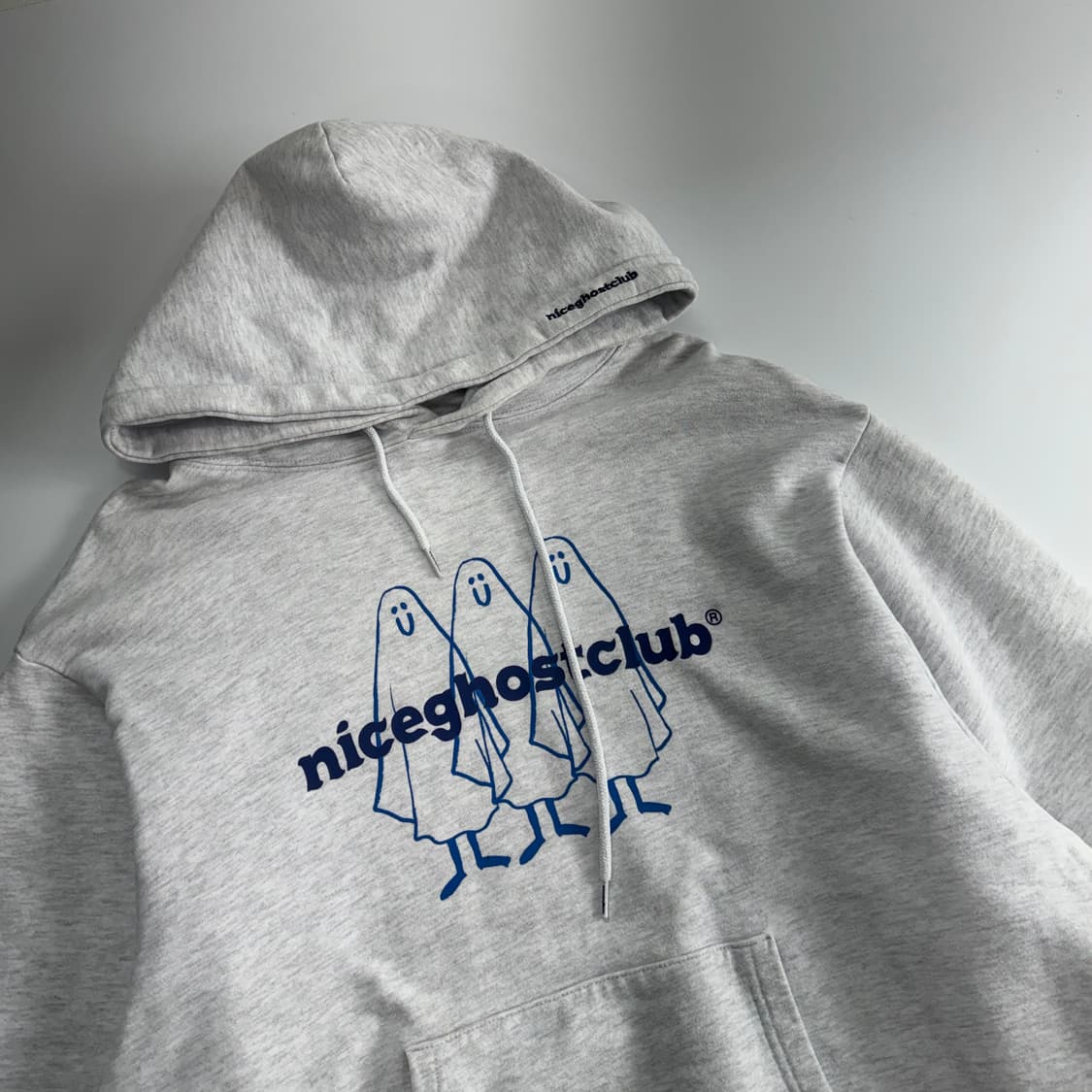 Nice ghost club 나이스 고스트 클럽 백 로고 후드티  상품이미지5