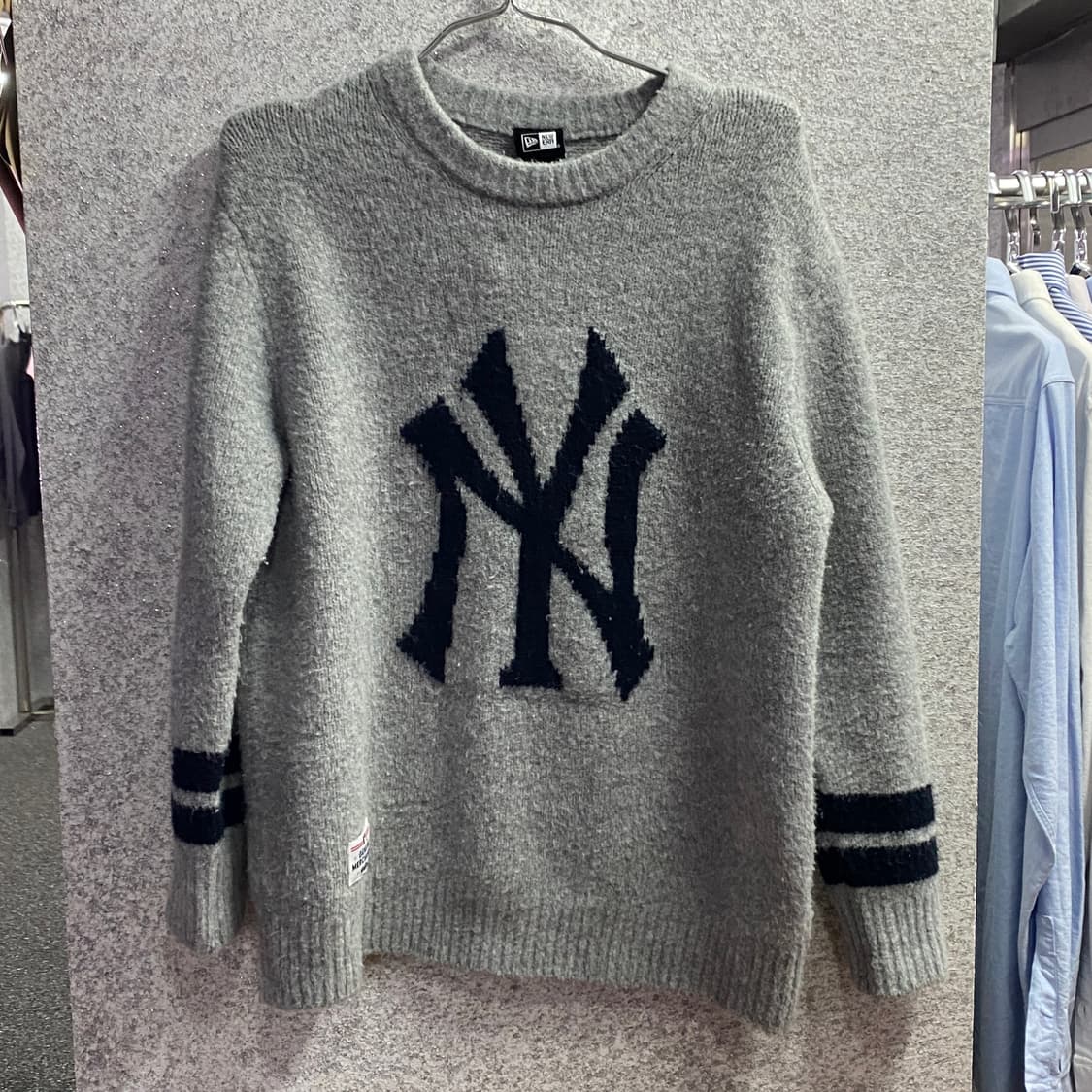 뉴에라 뉴욕양키스 그레이 니트 B3547 상품이미지2