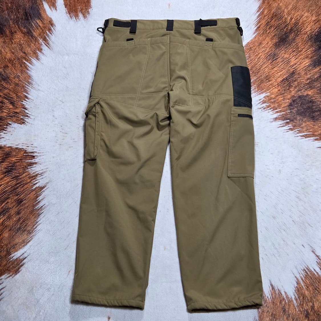 브라운 기모 방한 워크 팬츠 상품이미지5