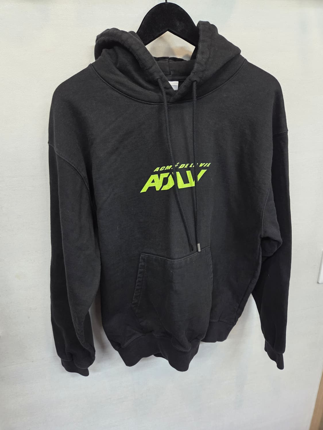 아크메드라비 테니스공 프린팅 로고 후드티 1사이즈 대략 L 오버핏 상품이미지6