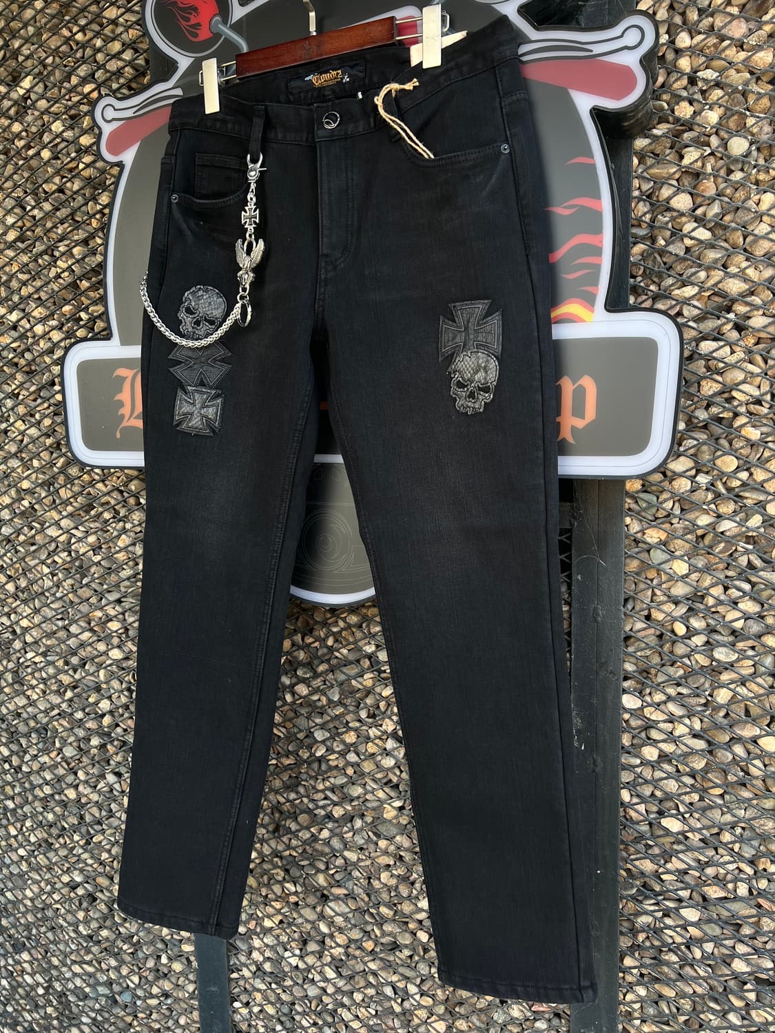 동계 보아밍크털 블랙진  상품이미지1