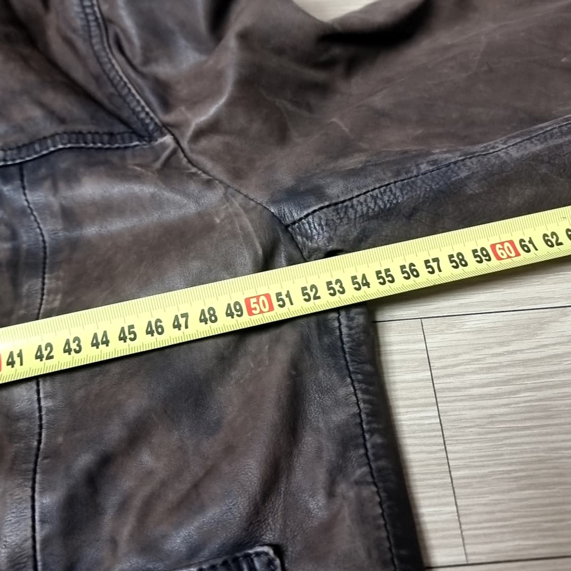 이테리제 빈티지55 브라운 가죽 a-1 봄버 자켓(100-105) 상품이미지10