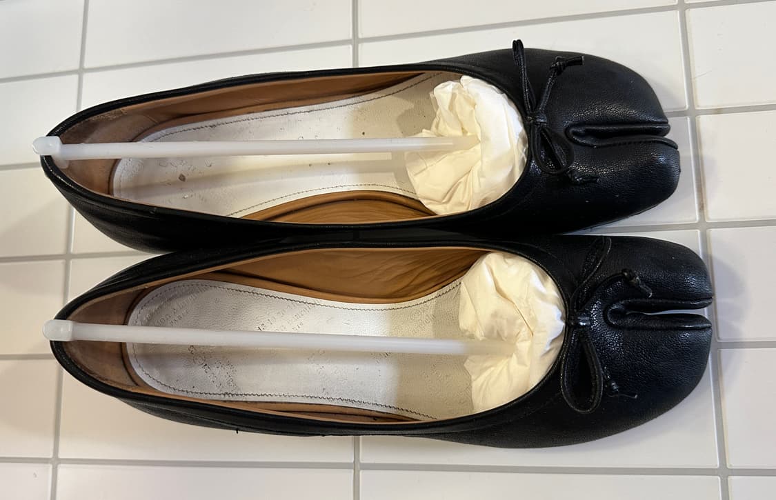 메종 마르지엘라 타비 발레리나 펌프스 37.5 블랙 상품이미지6