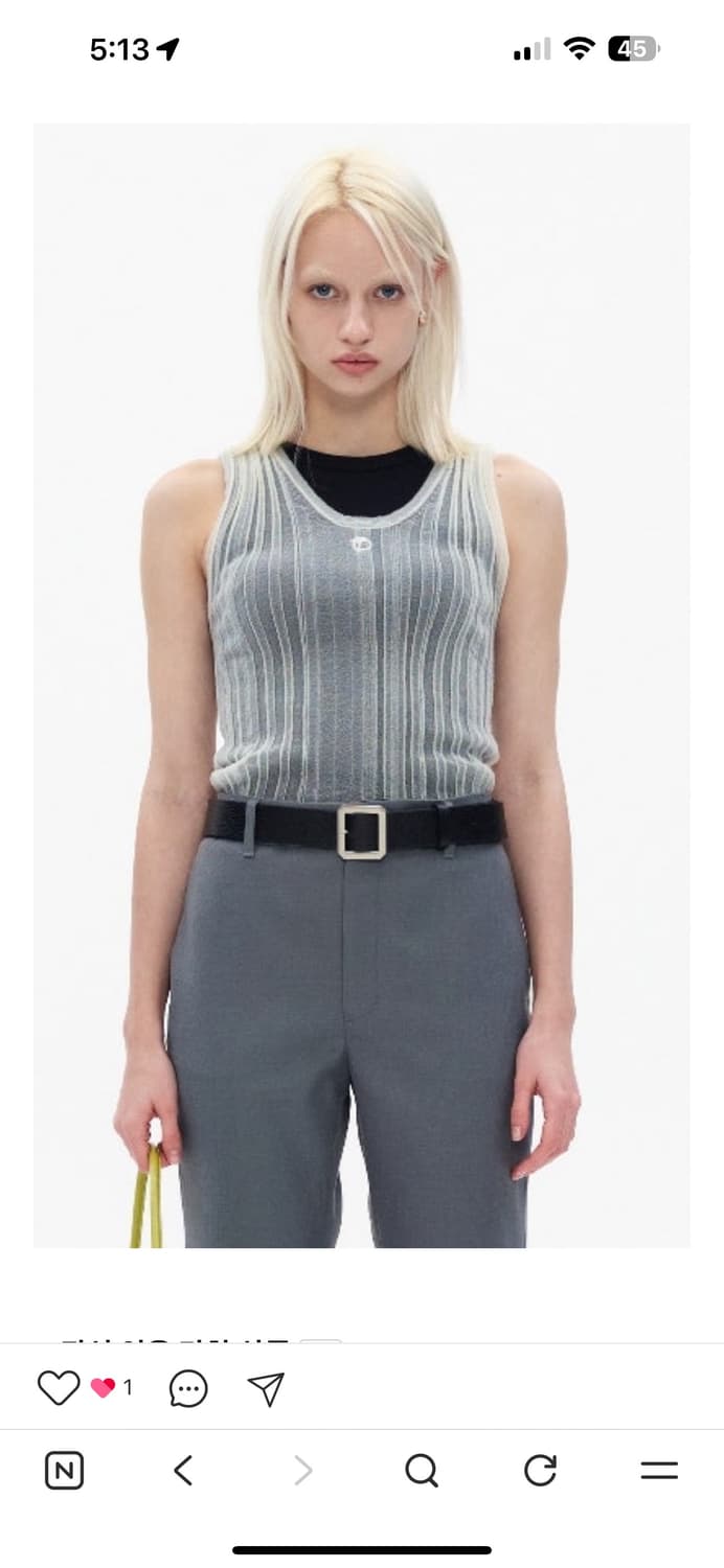 theOpen Product 시스루 나시 팝니다. 상품이미지1